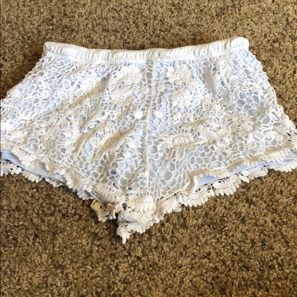 Kids white shorts